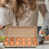 Maxbell 25Pcs Egg Cartons for Chicken Eggs Egg Tray Holders for Home Kitchen Camping