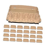 Maxbell 25Pcs Egg Cartons for Chicken Eggs Egg Tray Holders for Home Kitchen Camping