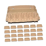 Maxbell 25Pcs Egg Cartons for Chicken Eggs Egg Tray Holders for Home Kitchen Camping