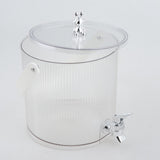 Maxbell Drink Dispenser Large Capacity Clear with Stand with Cups Beverage Dispenser Clear 5L