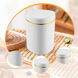 Maxbell Desktop Small Trash Can with Lid Compact Waste Basket for Dorm Bedroom Table White