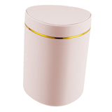 Maxbell Desktop Small Trash Can with Lid Compact Waste Basket for Dorm Bedroom Table Pink