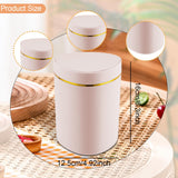 Maxbell Desktop Small Trash Can with Lid Compact Waste Basket for Dorm Bedroom Table Pink