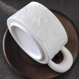 Ceramic Coffee Mug Gold Spoon for Latte Tea Milk Juice with Saucer and Spoon White