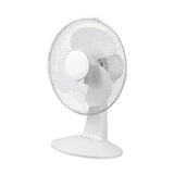 Maxbell Desk Fan UK Plug White 3 Speeds Adjustable for Bedroom Dormitories