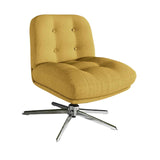 Maxbell Armless Office Chair Soft Swivel Accent Chair for Office Furniture Apartment