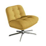 Maxbell Armless Office Chair Soft Swivel Accent Chair for Office Furniture Apartment