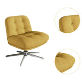 Maxbell Armless Office Chair Soft Swivel Accent Chair for Office Furniture Apartment