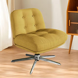 Maxbell Armless Office Chair Soft Swivel Accent Chair for Office Furniture Apartment