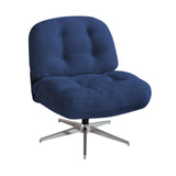 Maxbell Armless Office Chair Modern Soft Reading Chair for Make up Bedroom Apartment