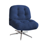 Maxbell Armless Office Chair Modern Soft Reading Chair for Make up Bedroom Apartment