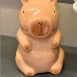 Maxbell Cute Ceramic Capybara Shaped Tissue Box for Kitchen Countertop Bedside Table Sitting