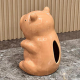Maxbell Cute Ceramic Capybara Shaped Tissue Box for Kitchen Countertop Bedside Table Sitting