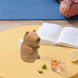 Maxbell Cute Ceramic Capybara Shaped Tissue Box for Kitchen Countertop Bedside Table Sitting