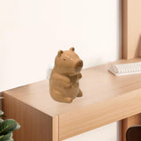 Maxbell Cute Ceramic Capybara Shaped Tissue Box for Kitchen Countertop Bedside Table Sitting