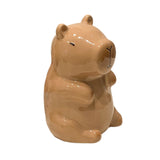 Maxbell Cute Ceramic Capybara Shaped Tissue Box for Kitchen Countertop Bedside Table Sitting