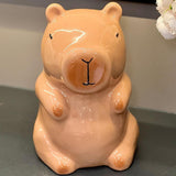 Maxbell Cute Ceramic Capybara Shaped Tissue Box for Kitchen Countertop Bedside Table Sitting