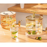 Maxbell Beverage Dispenser 2.6L Wood Stand Water Pitcher for Birthday Holiday deer head lid