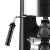 Italian Coffee Maker Compact 1-4 Cup Espresso and Cappuccino Machine