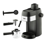Italian Coffee Maker Compact 1-4 Cup Espresso and Cappuccino Machine