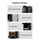 Maxbell Coffee Maker Compact Automatic for Home Office Professional Espresso Machine