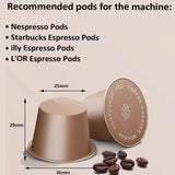 Maxbell Coffee Maker Compact Automatic for Home Office Professional Espresso Machine