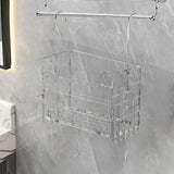 Maxbell Shower Caddy Folding Detachable Wall Hanging Rack for Home Dorm Room Laundry