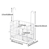 Maxbell Shower Caddy Folding Detachable Wall Hanging Rack for Home Dorm Room Laundry