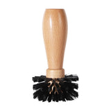 Maxbell Espresso Machine Portafilter Brush Wood Handle Lightweight Washable 6x12.5cm