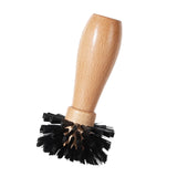 Maxbell Espresso Machine Portafilter Brush Wood Handle Lightweight Washable 6x12.5cm