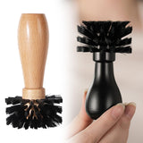 Maxbell Espresso Machine Portafilter Brush Wood Handle Lightweight Washable 6x12.5cm