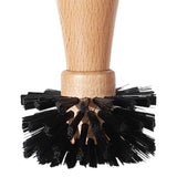 Maxbell Espresso Machine Portafilter Brush Wood Handle Lightweight Washable 6x12.5cm