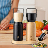 Maxbell Seasoning Grinder Easy Clean Professional Wood Mill for Home Outdoor Kitchen