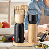 Maxbell Seasoning Grinder Easy Clean Professional Wood Mill for Home Outdoor Kitchen