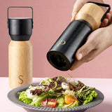 Maxbell Seasoning Grinder Easy Clean Professional Wood Mill for Home Outdoor Kitchen