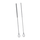 Maxbell 2 Pieces Silicone Straw Cleaner Brushes Reusable for Drinking Straw Keyboard Grey
