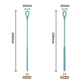 Maxbell 2 Pieces Silicone Straw Cleaner Brushes Reusable for Drinking Straw Keyboard Grey