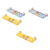 Maxbell Shower Shelf Toiletries Organization Punch Modern Bathroom Storage Rack blue and yellow