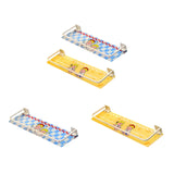 Maxbell Shower Shelf Toiletries Organization Punch Modern Bathroom Storage Rack blue and yellow
