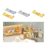 Maxbell Shower Shelf Toiletries Organization Punch Modern Bathroom Storage Rack blue and yellow