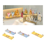 Maxbell Shower Shelf Toiletries Organization Punch Modern Bathroom Storage Rack blue and yellow