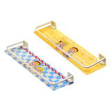 Maxbell Shower Shelf Toiletries Organization Punch Modern Bathroom Storage Rack blue and yellow