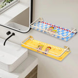 Maxbell Shower Shelf Toiletries Organization Punch Modern Bathroom Storage Rack blue and yellow