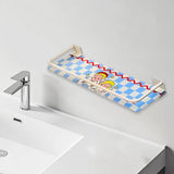 Maxbell Shower Shelf Toiletries Organization Punch Modern Bathroom Storage Rack blue