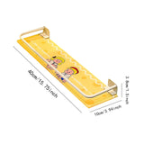 Maxbell Shower Shelf Toiletries Organization Punch Modern Bathroom Storage Rack yellow