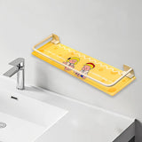 Maxbell Shower Shelf Toiletries Organization Punch Modern Bathroom Storage Rack yellow