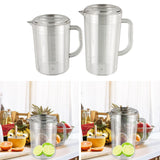 Maxbell Water Pitcher Summer Versatile Household Ice Tea Kettle for Ice Tea Lemonade 1800ml 19.5cmx11.5cm