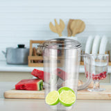 Maxbell Water Pitcher Summer Versatile Household Ice Tea Kettle for Ice Tea Lemonade 2000ml 23.5cmx11.5cm