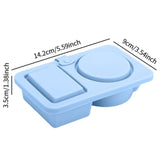 Maxbell 3 Pieces Snack Containers with Lids Silicone for Picnics Take Out Condiments