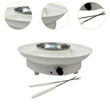 Maxbell Electric Fondue Pot Set EU Plug Kitchen Gadgets for Dippings Entrees Candies White
